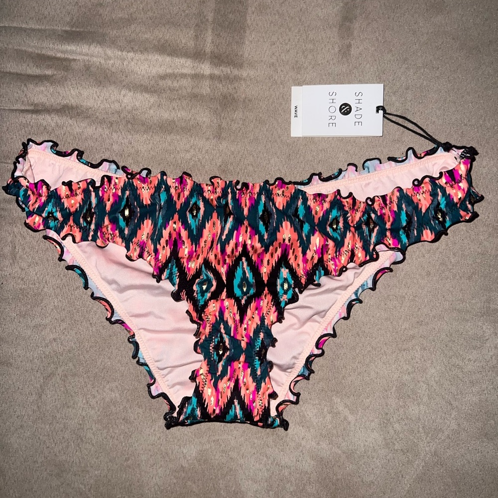 Shade & Shore Vibrant Patterned Bikini Bottom